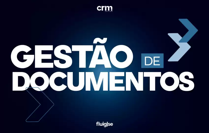 Imagem com um texto escrito: gestão de documentos